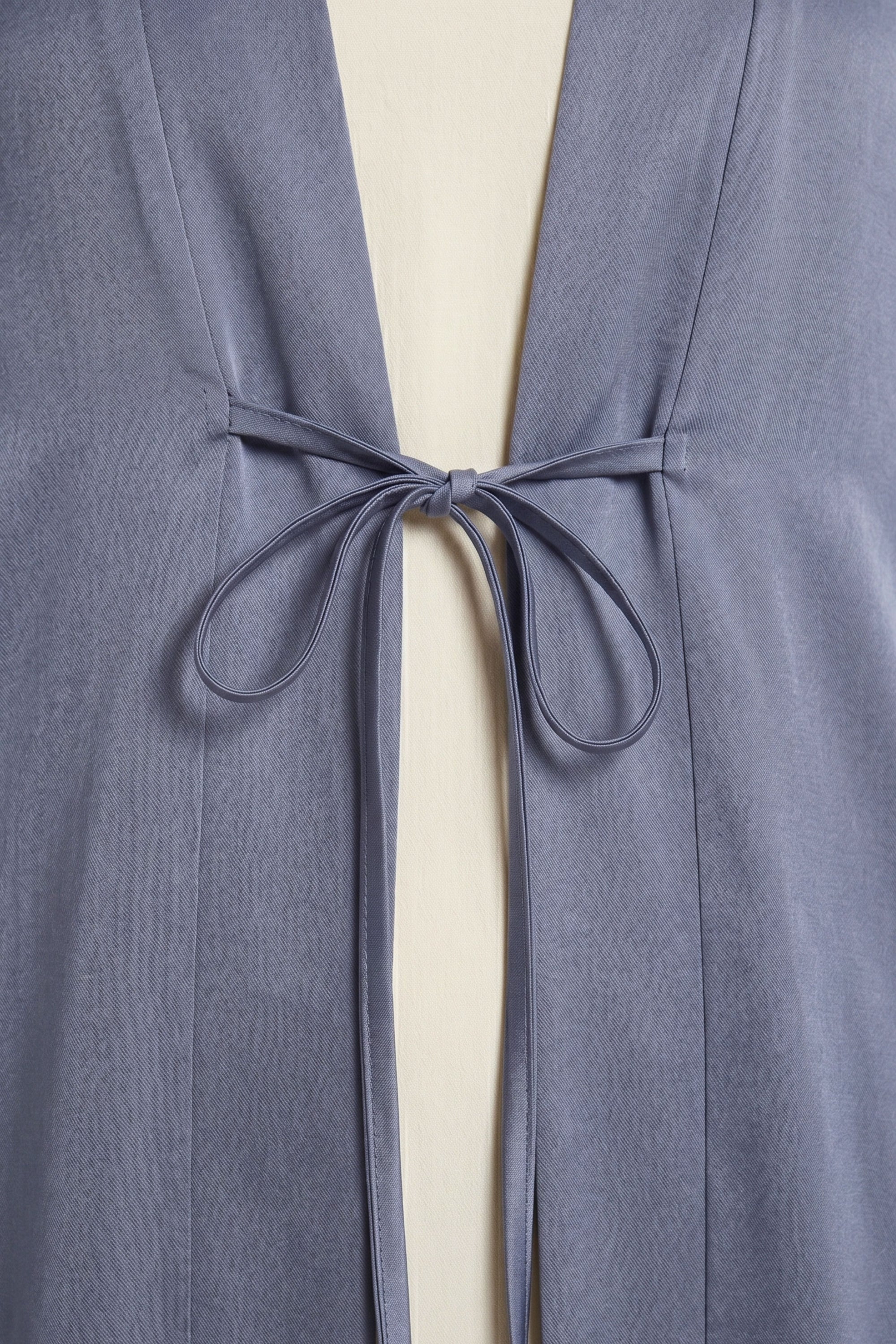 Asya Open Abaya ا Silky Blue