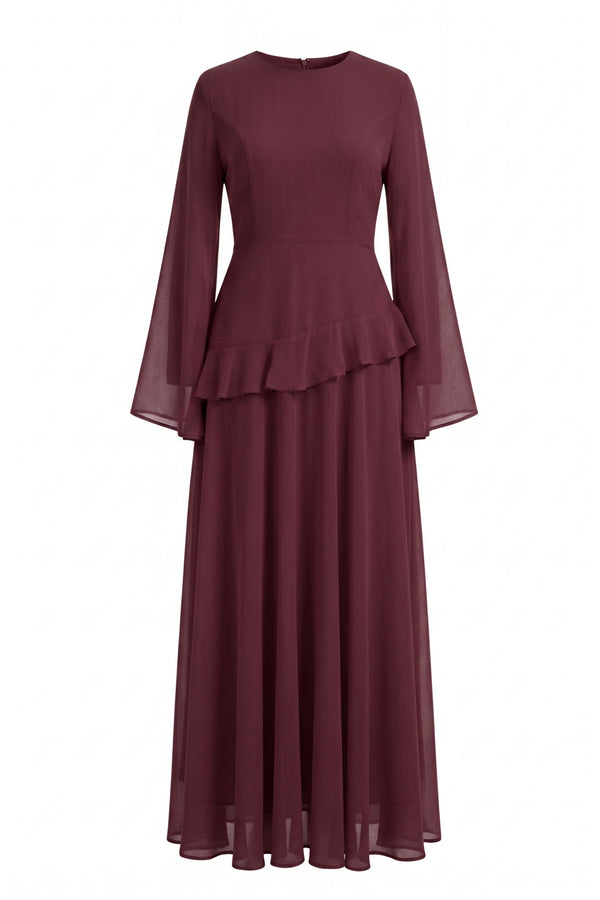 Azelea Dress ا Burgundy