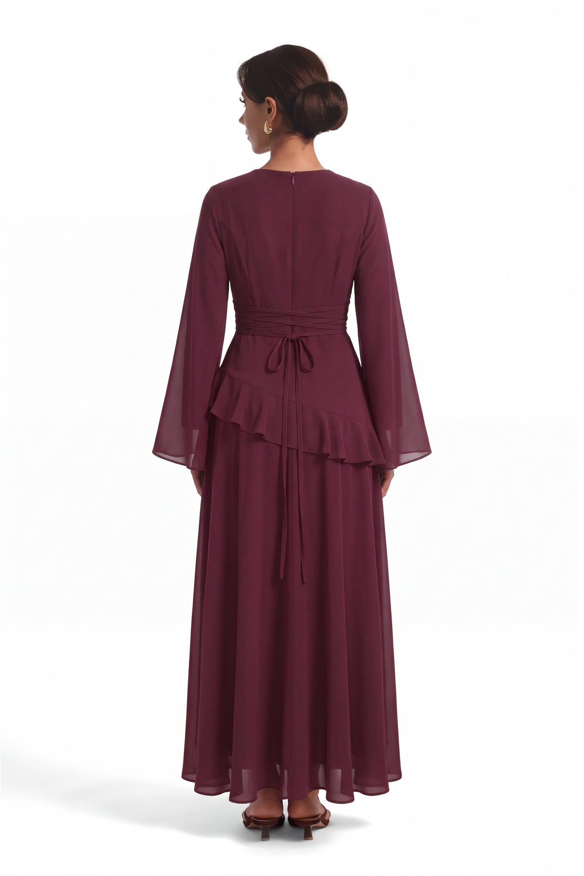 Azelea Dress ا Burgundy