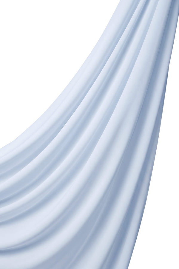 Orchid Opaque Chiffon Hijab ا Baby Blue