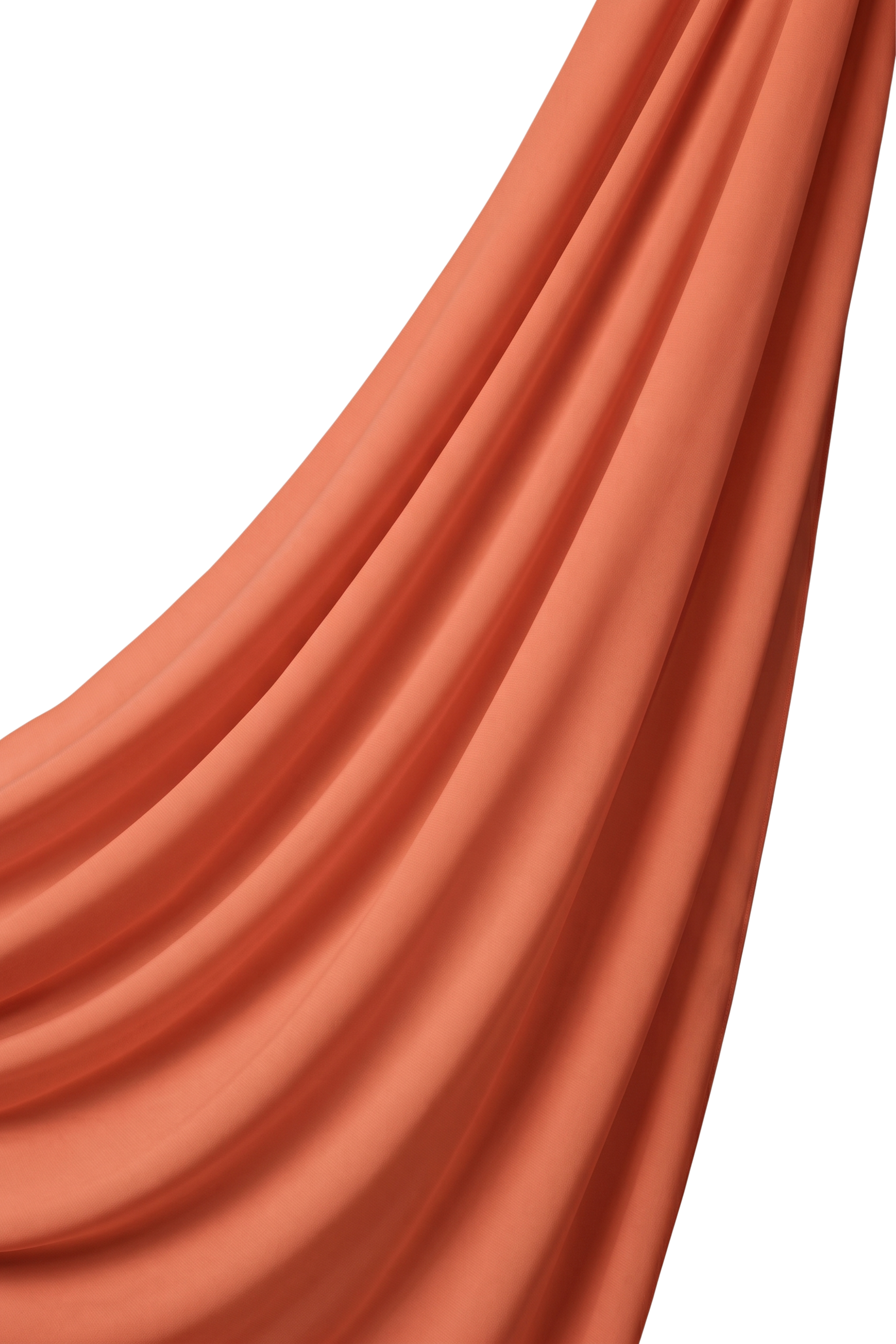 Orchid Opaque Chiffon Hijab ا Burnt Orange