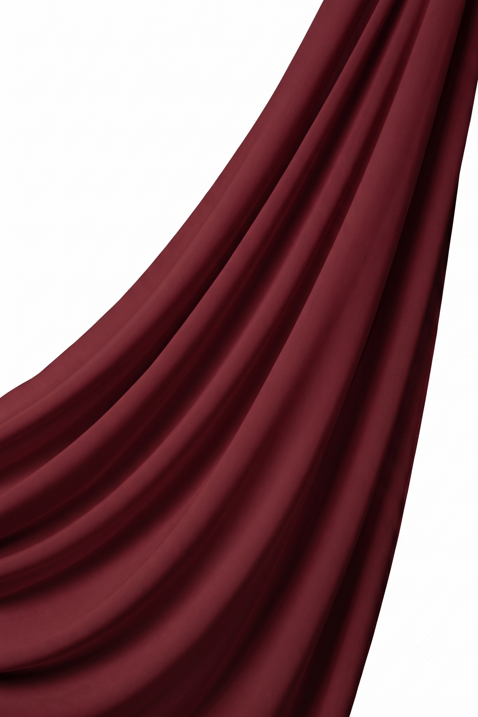 Orchid Opaque Chiffon Hijab ا Cherry Red