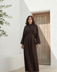 Dahliya Dress ا Celestial Brown