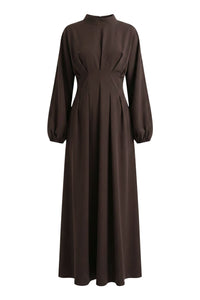 Dahliya Dress ا Celestial Brown