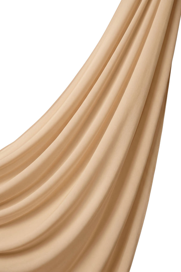 Orchid Opaque Chiffon Hijab ا Desert Beige