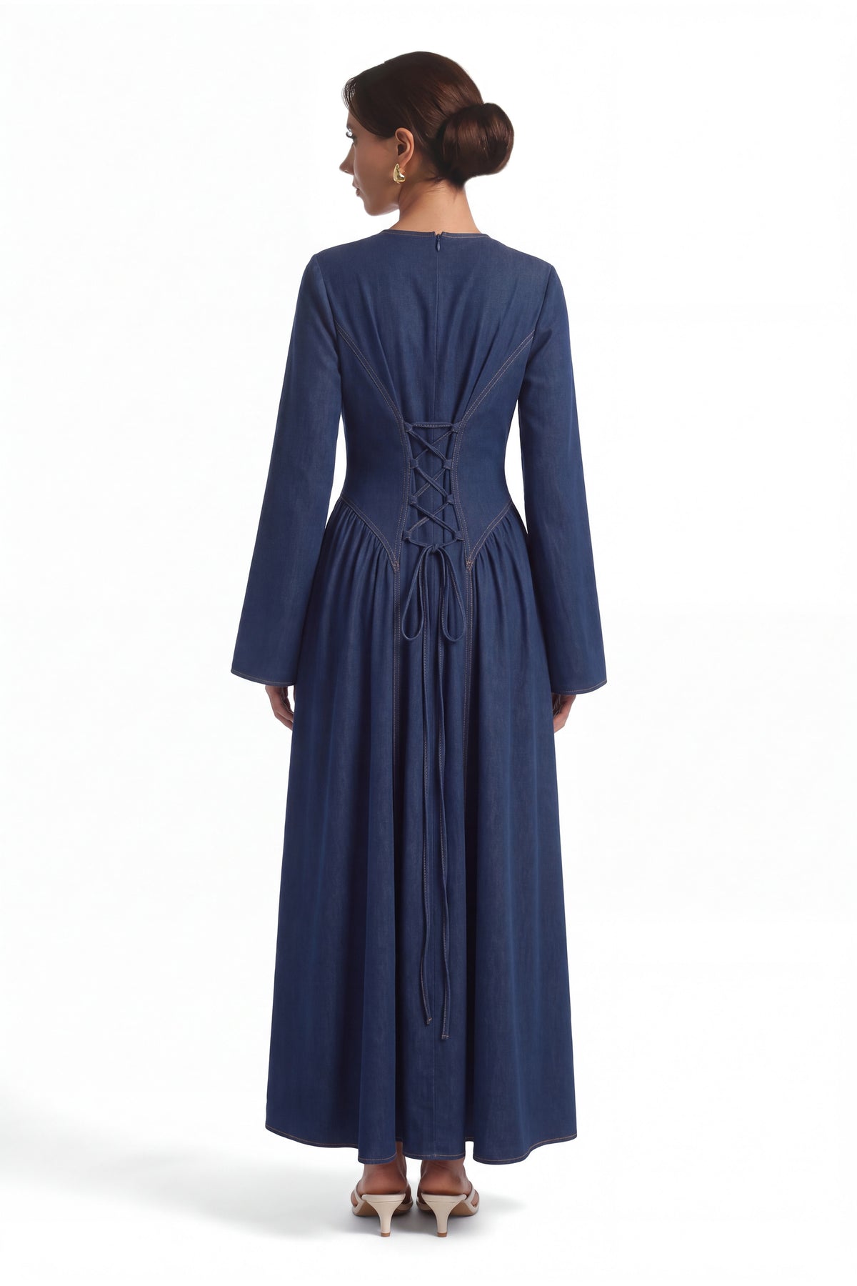 Dina Dress ا Denim Blue