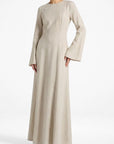 Elanor Linnen Dress ا Subtle beige