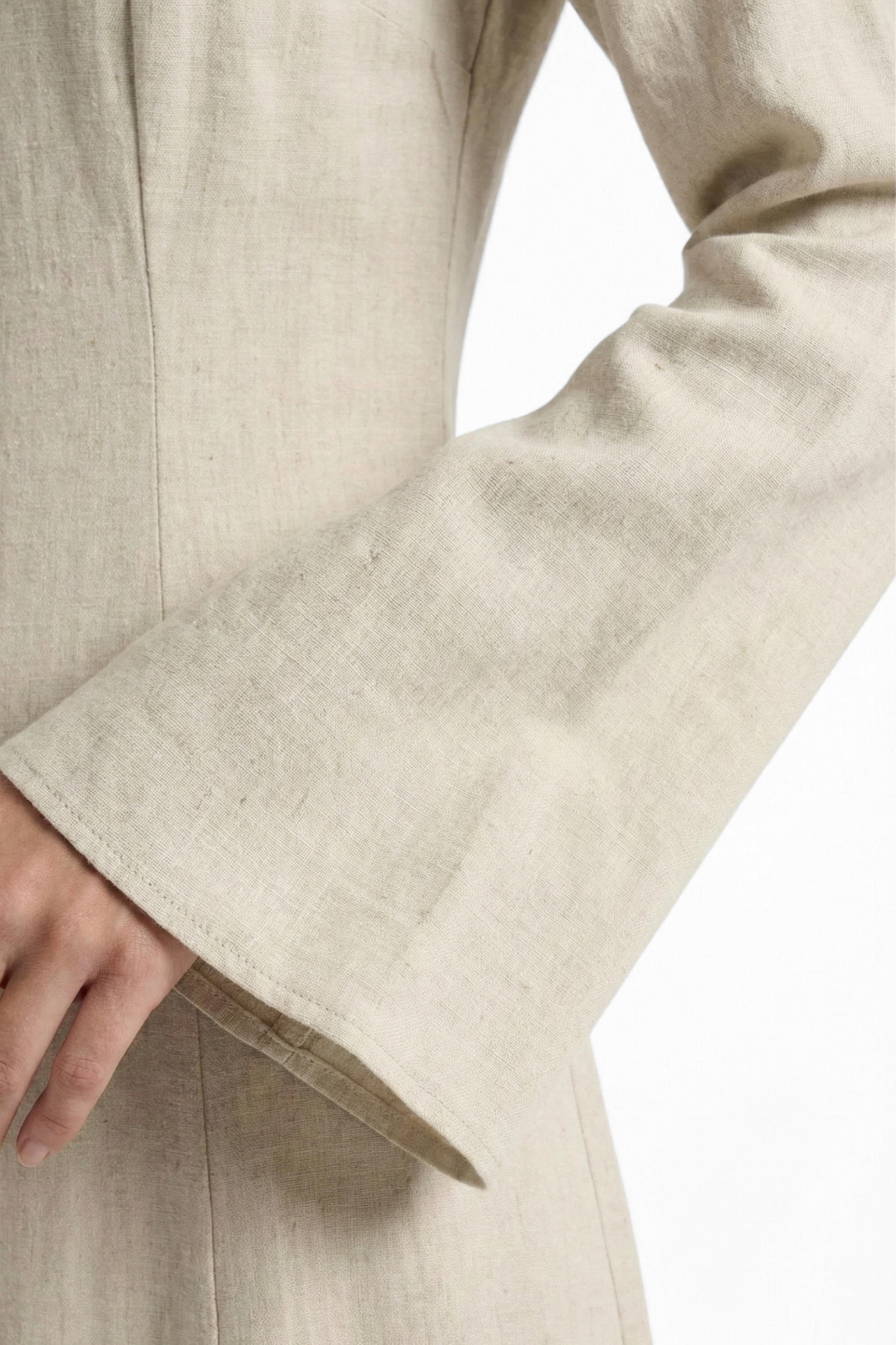 Elanor Linnen Dress ا Subtle beige