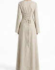 Elanor Linnen Dress ا Subtle beige