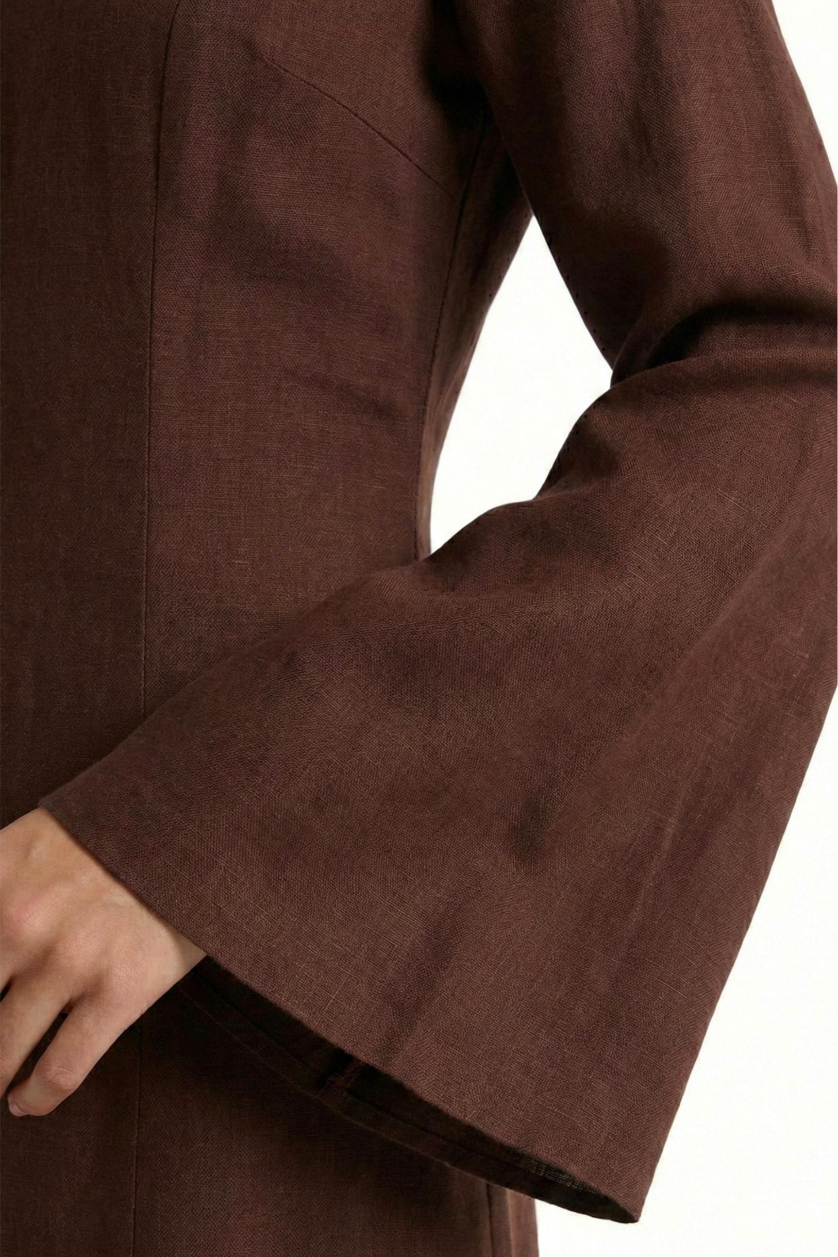 Elanor Dress ا Chestnut Brown