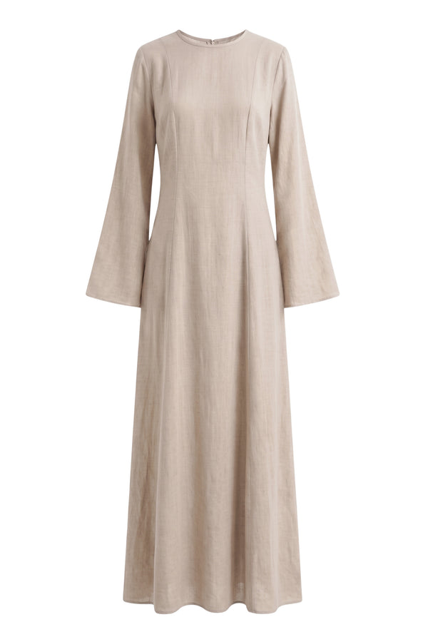 Elanor Dress ا Subtle beige