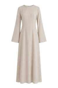 Elanor Linnen Dress ا Subtle beige