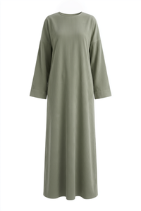 Camellia Corduroy Abaya ا Sage Green