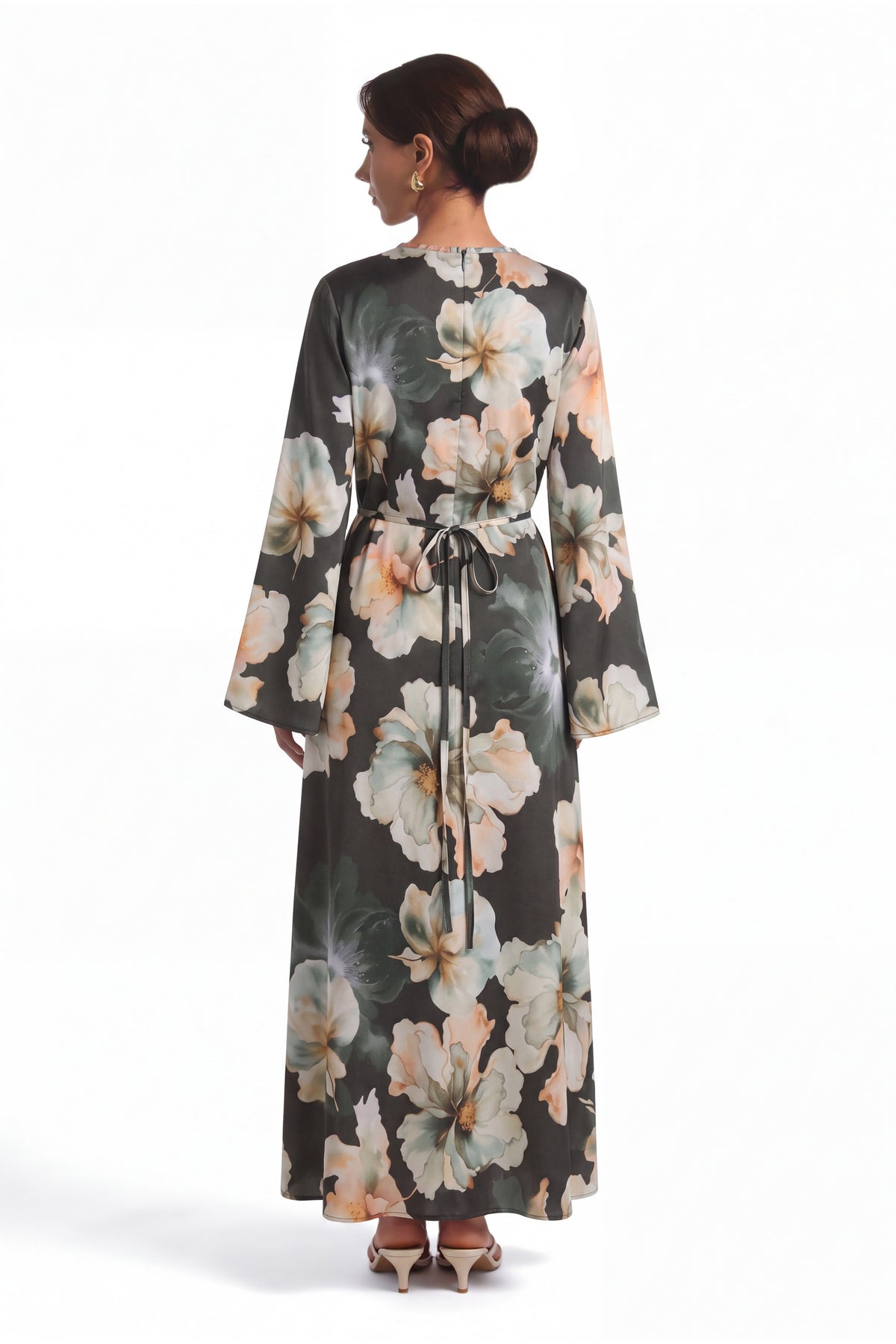 Flora Dress ا Deep Green