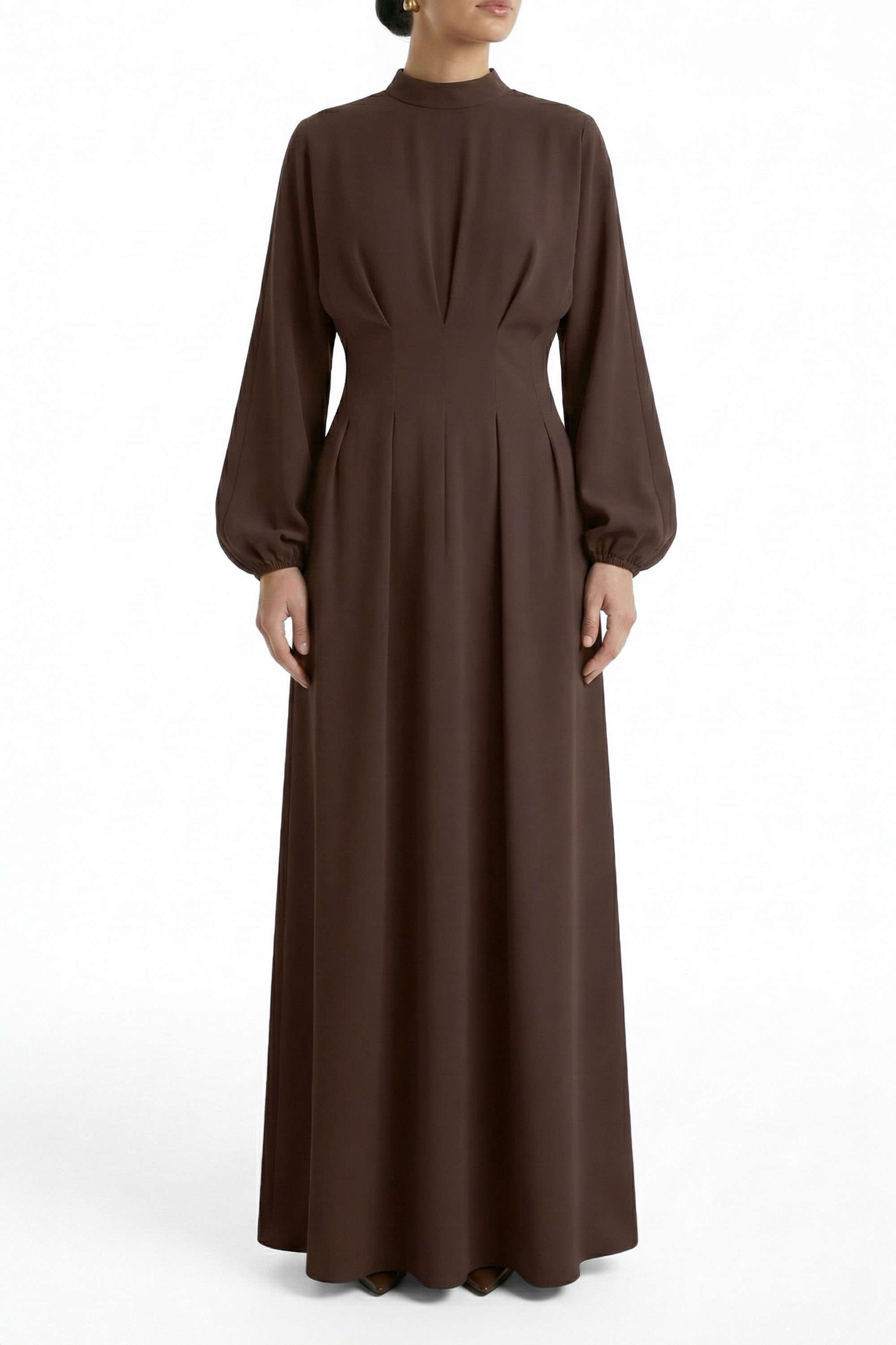 Dahliya Dress ا Celestial Brown
