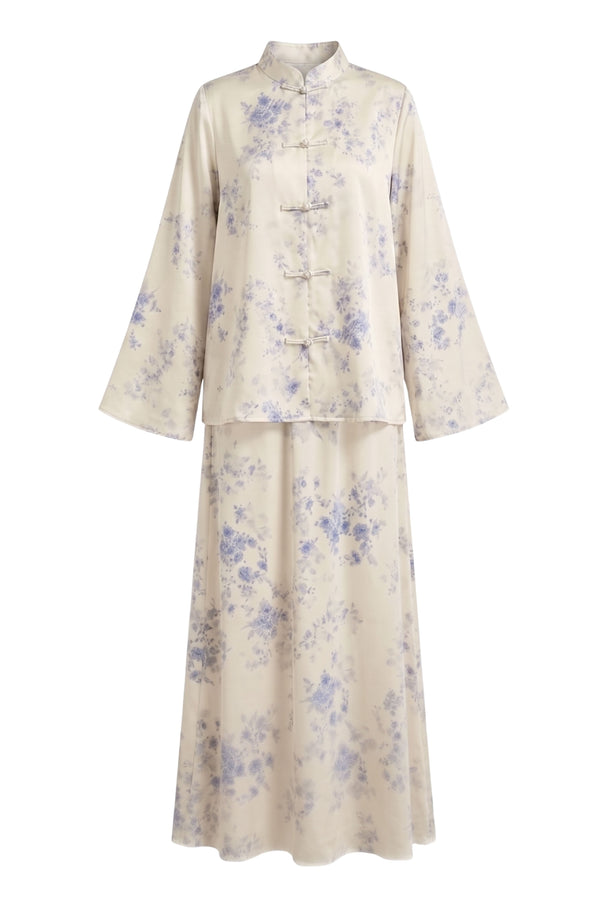Lia Two-Piece ا Cream Blue