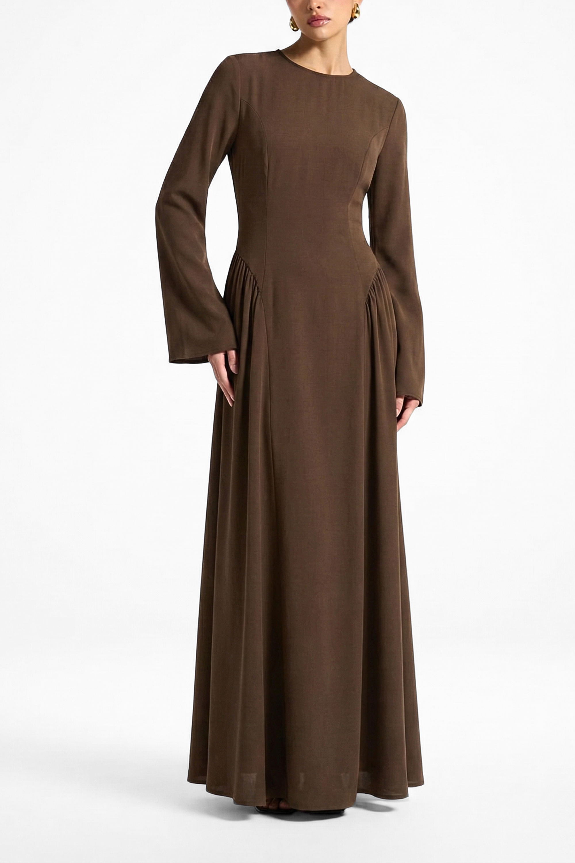 Magnolia Dress ا Chestnut Brown