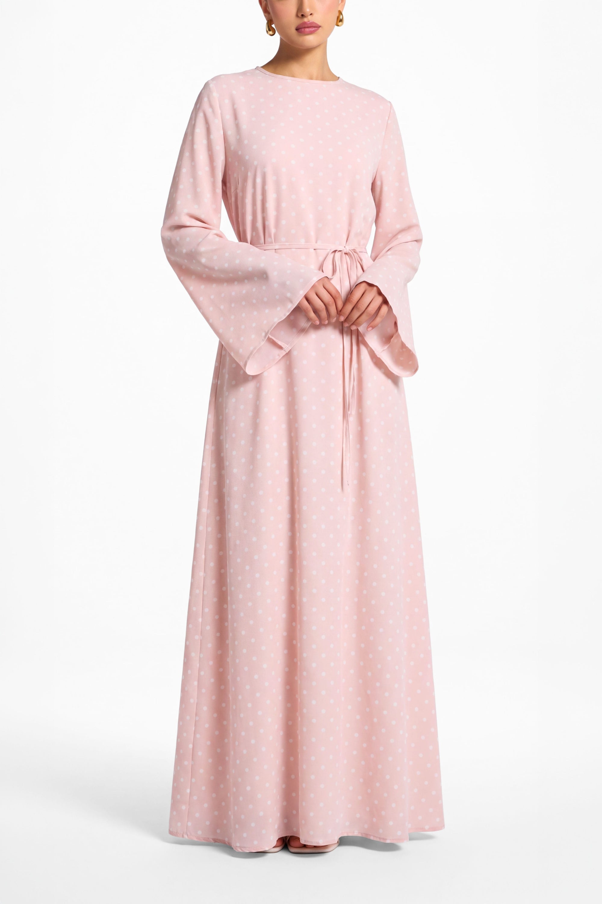 Nadia Dress ا Blush Pink