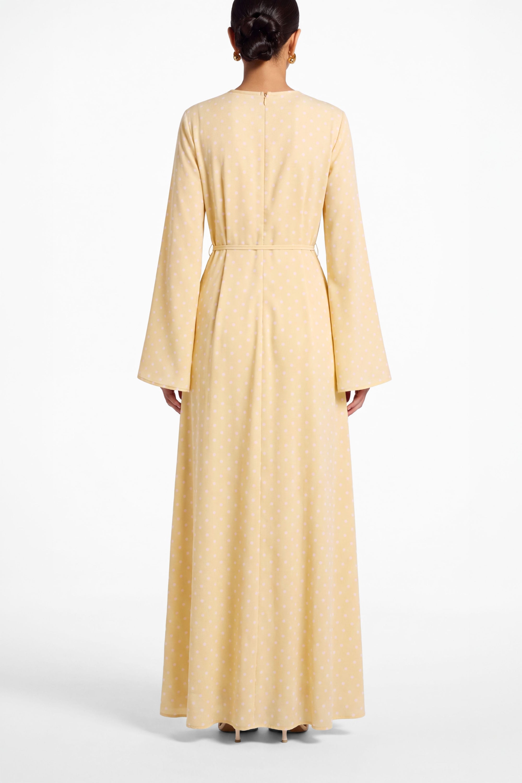 Nadia Dress ا Butter Yellow