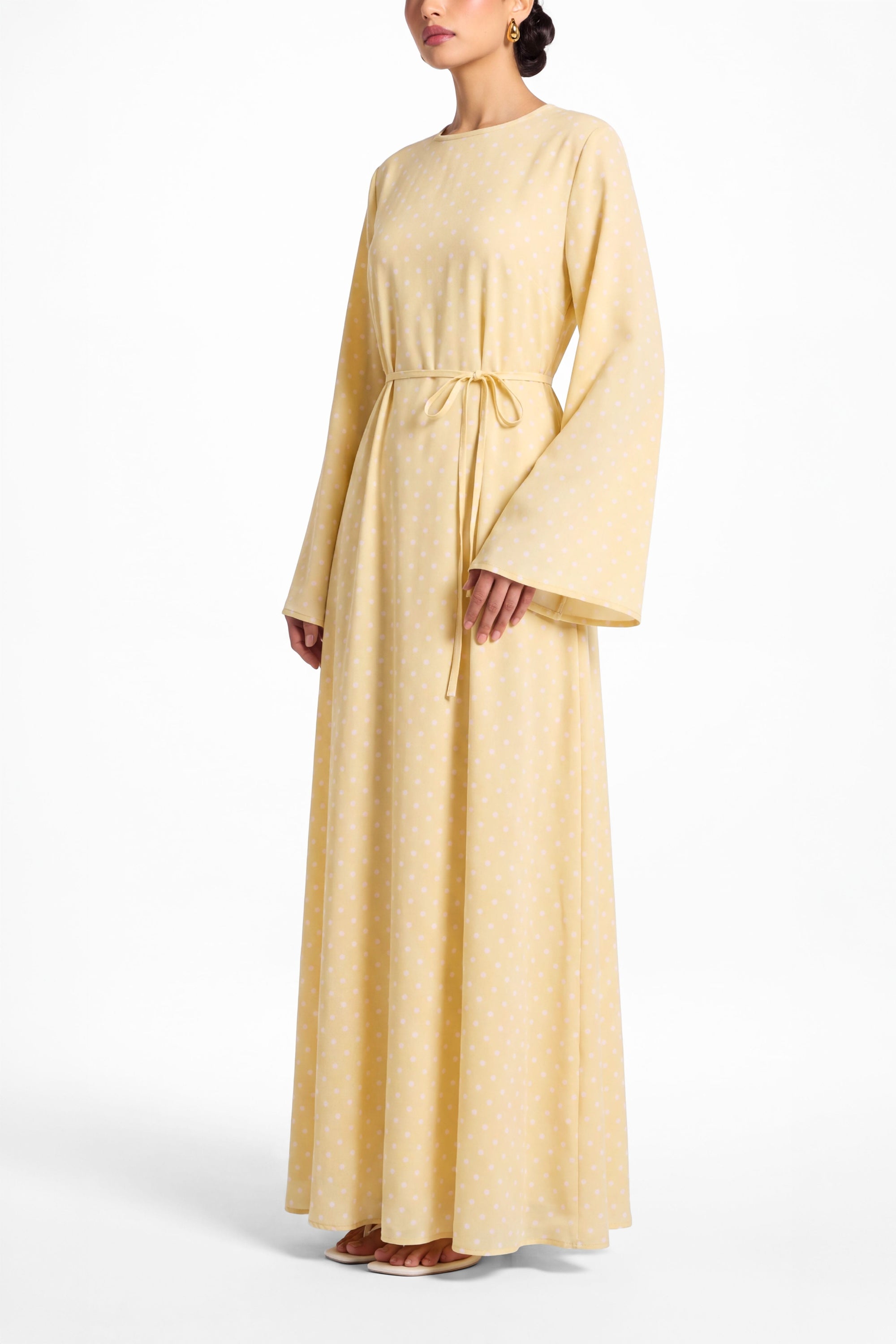 Nadia Dress ا Butter Yellow