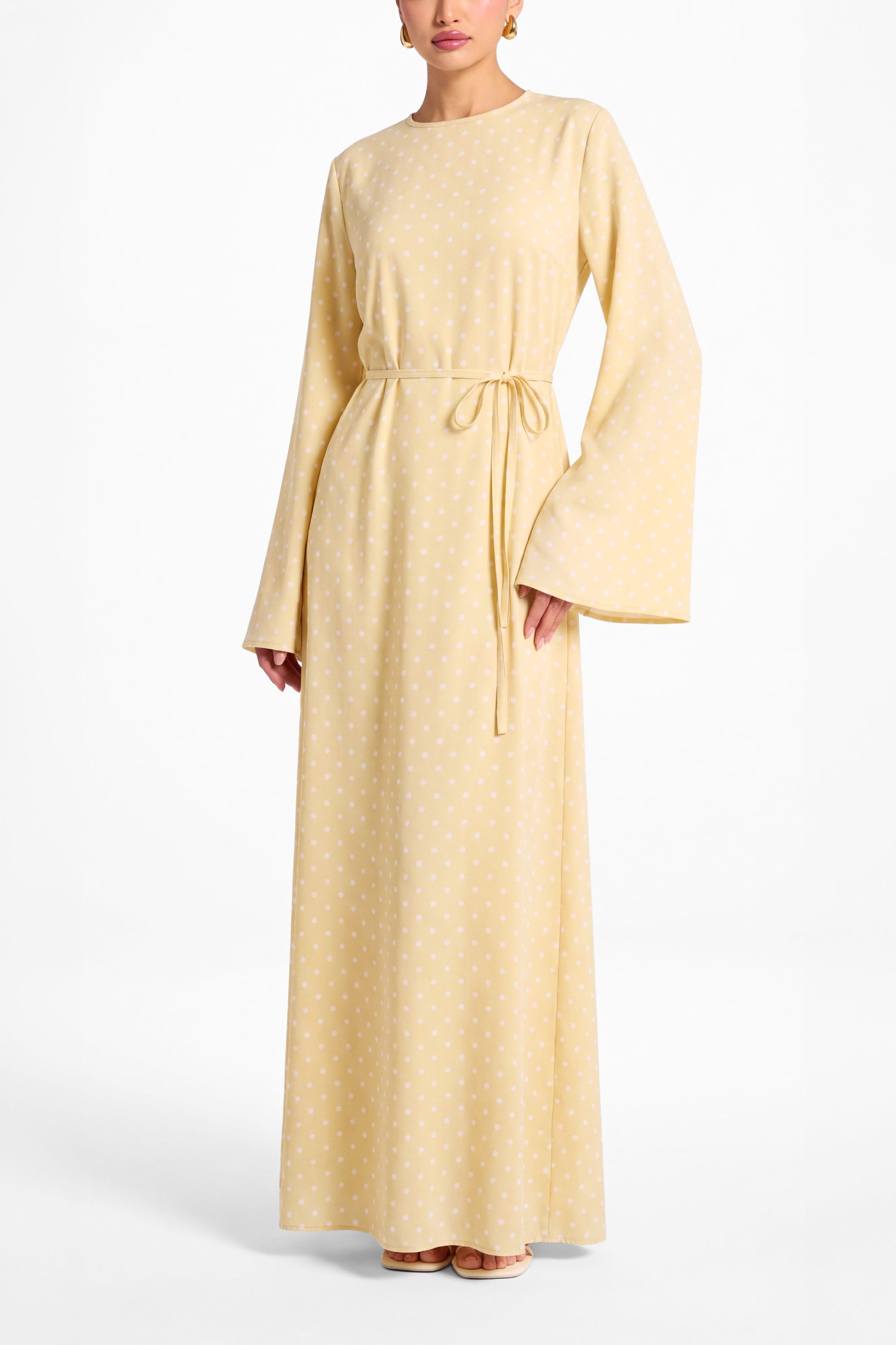 Nadia Dress ا Butter Yellow