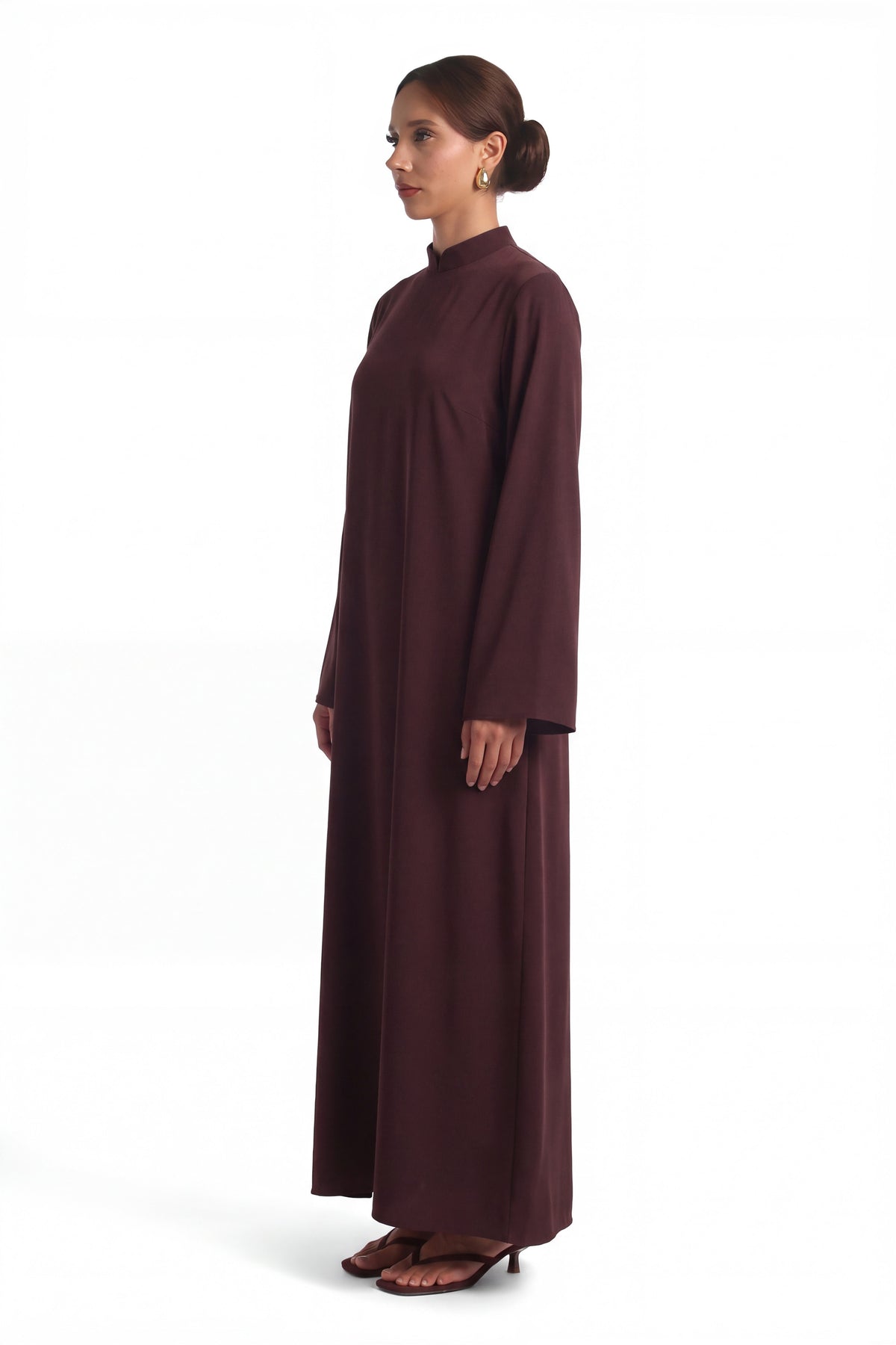 Nehir Abaya ا Aubergine Brown