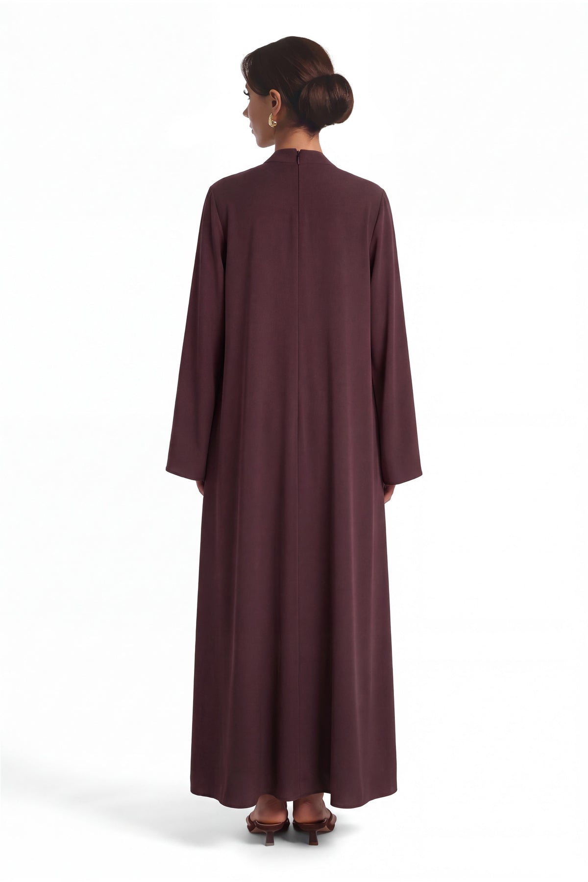 Nehir Abaya ا Aubergine Brown