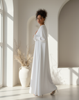 Nerine Essential Abaya  ا Soft White