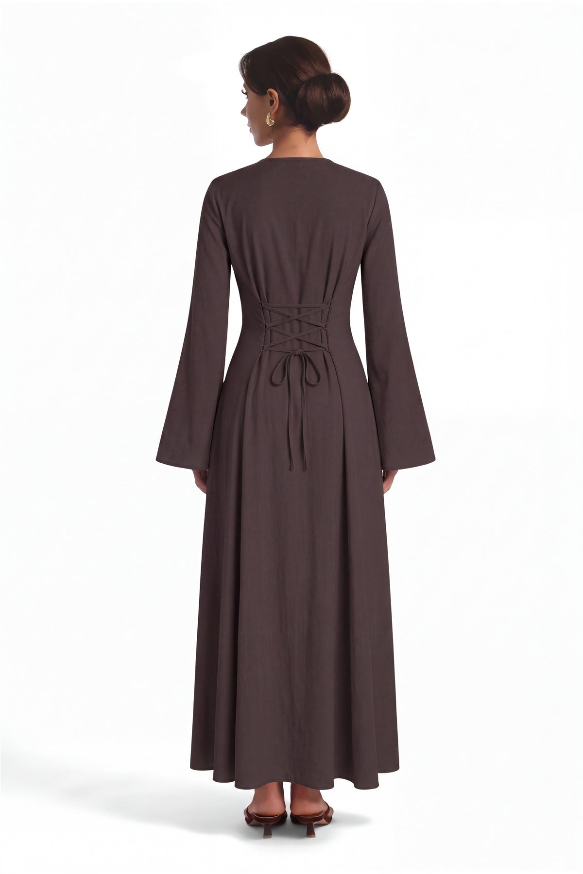 Noor Abaya ا Celestial Brown