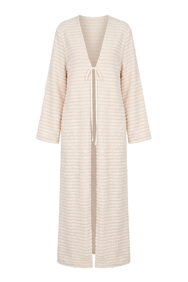 Nuha Open Abaya ا Off White