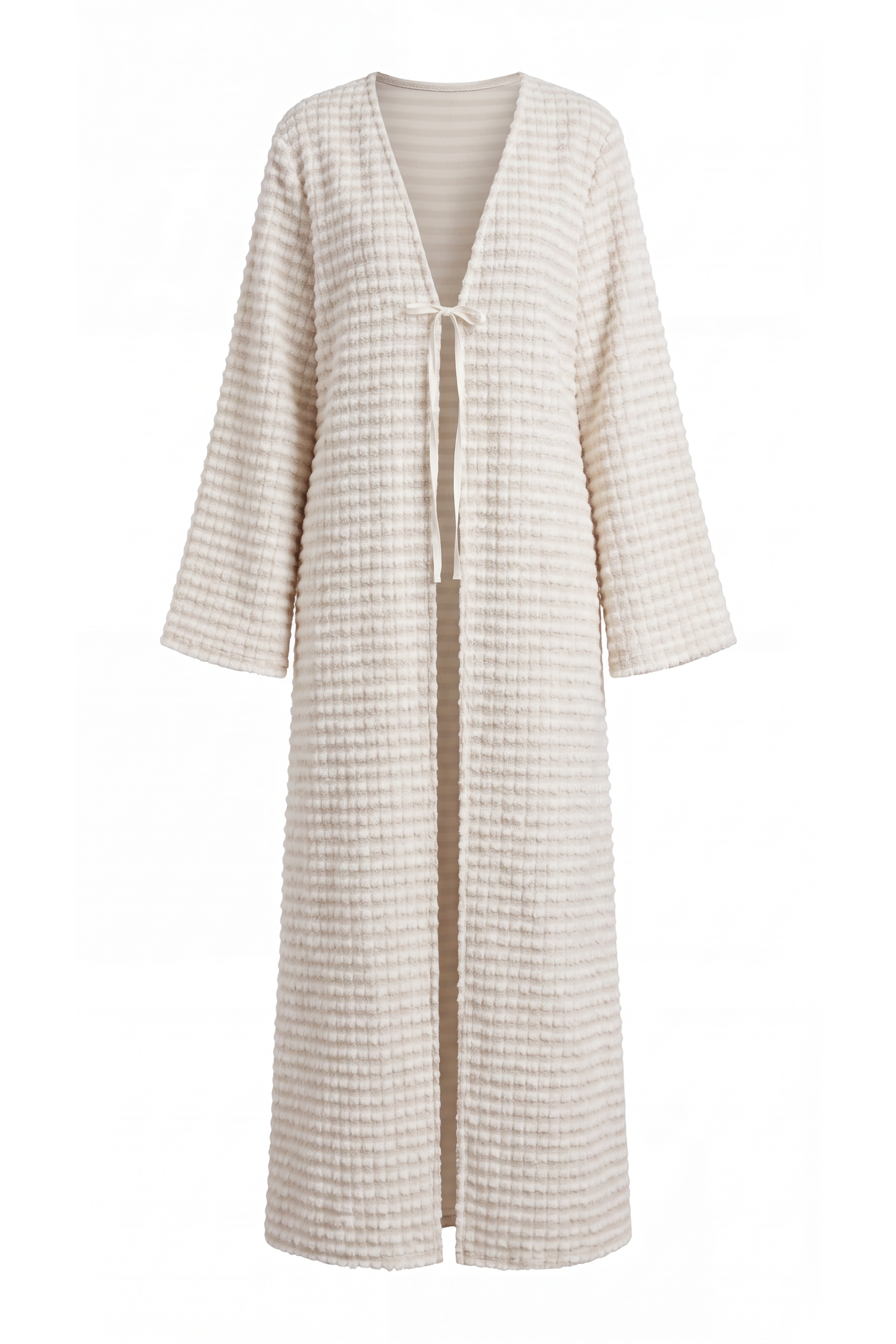 Nuha Open Abaya ا Off White