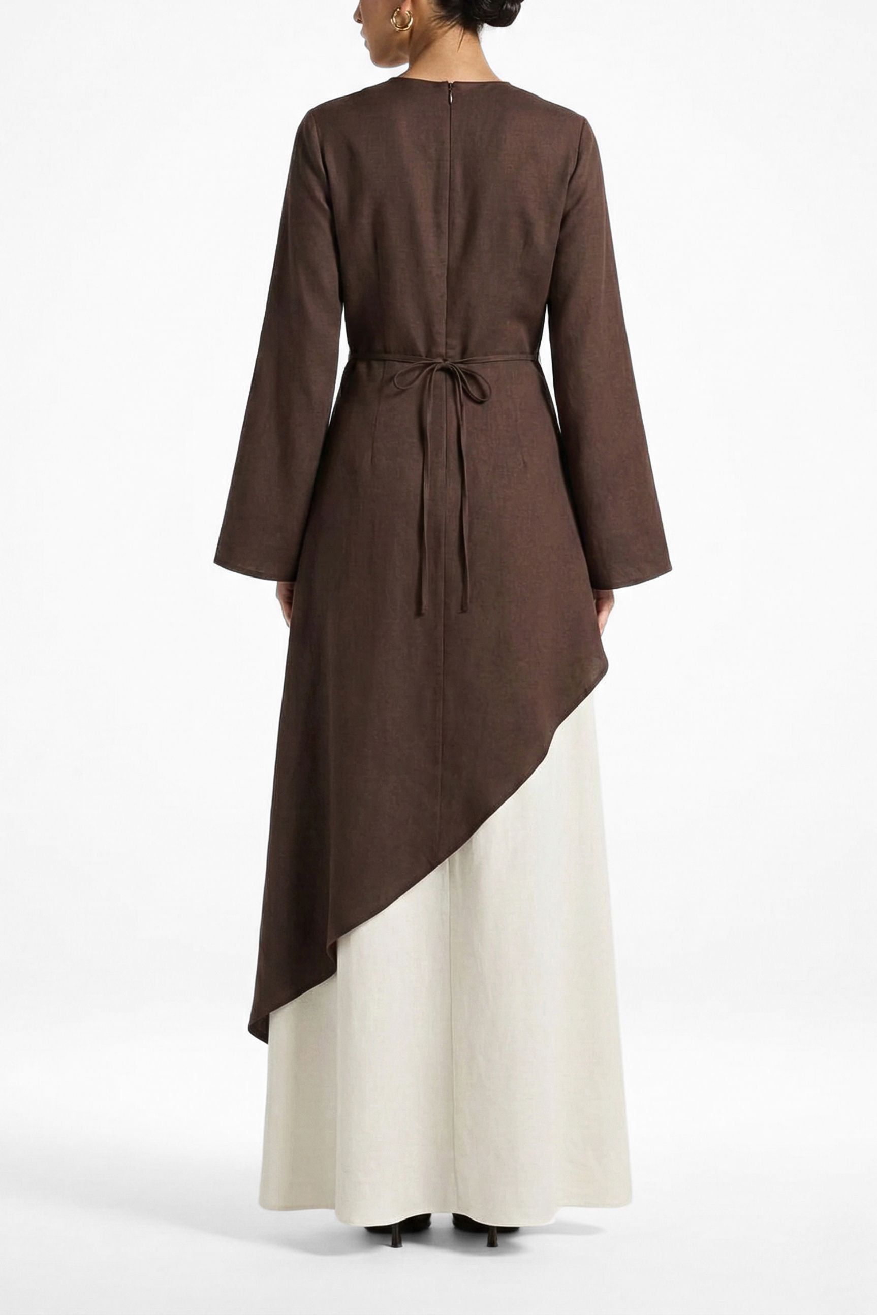 Olivia Two-piece ا Brown-White