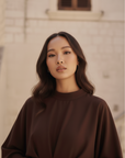Dahliya Dress ا Celestial Brown