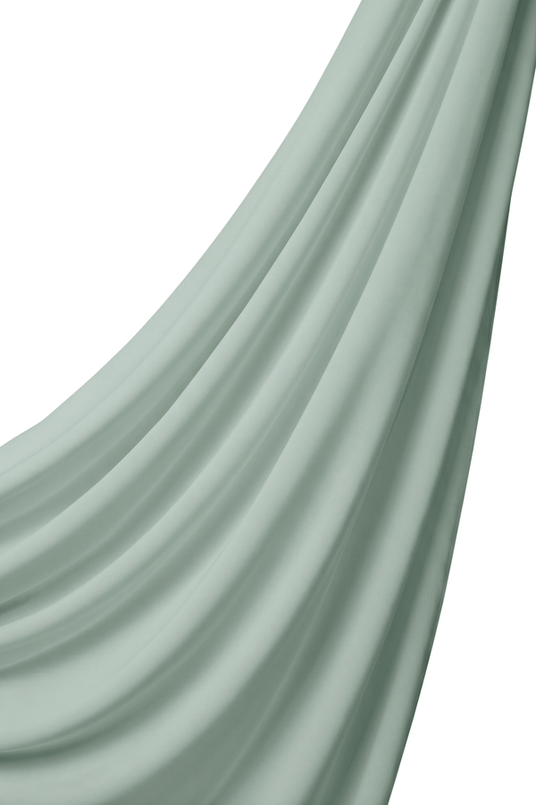 Orchid Opaque Chiffon Hijab ا Pastel Eucalyptus