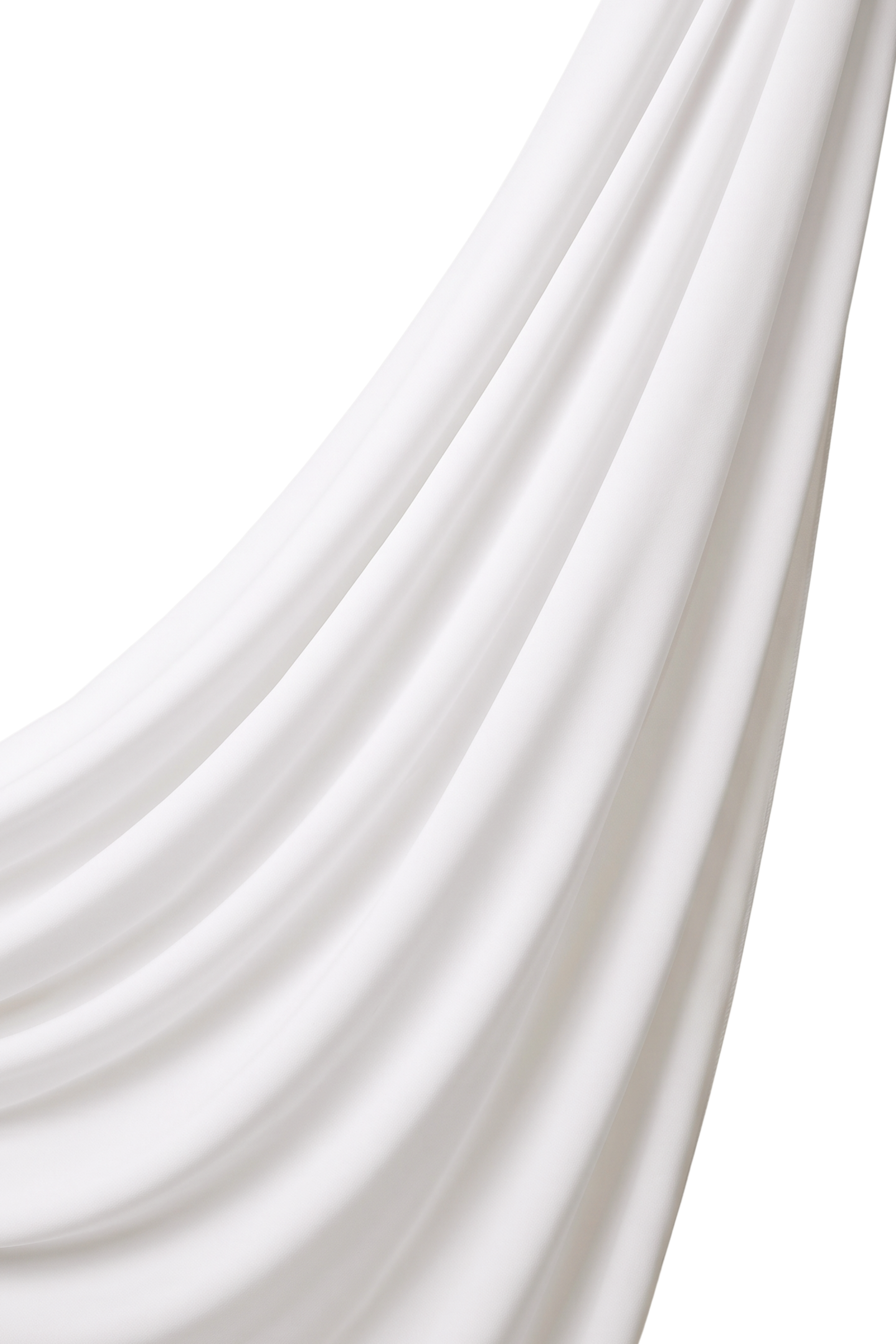 Orchid Opaque Chiffon Hijab ا Pure White