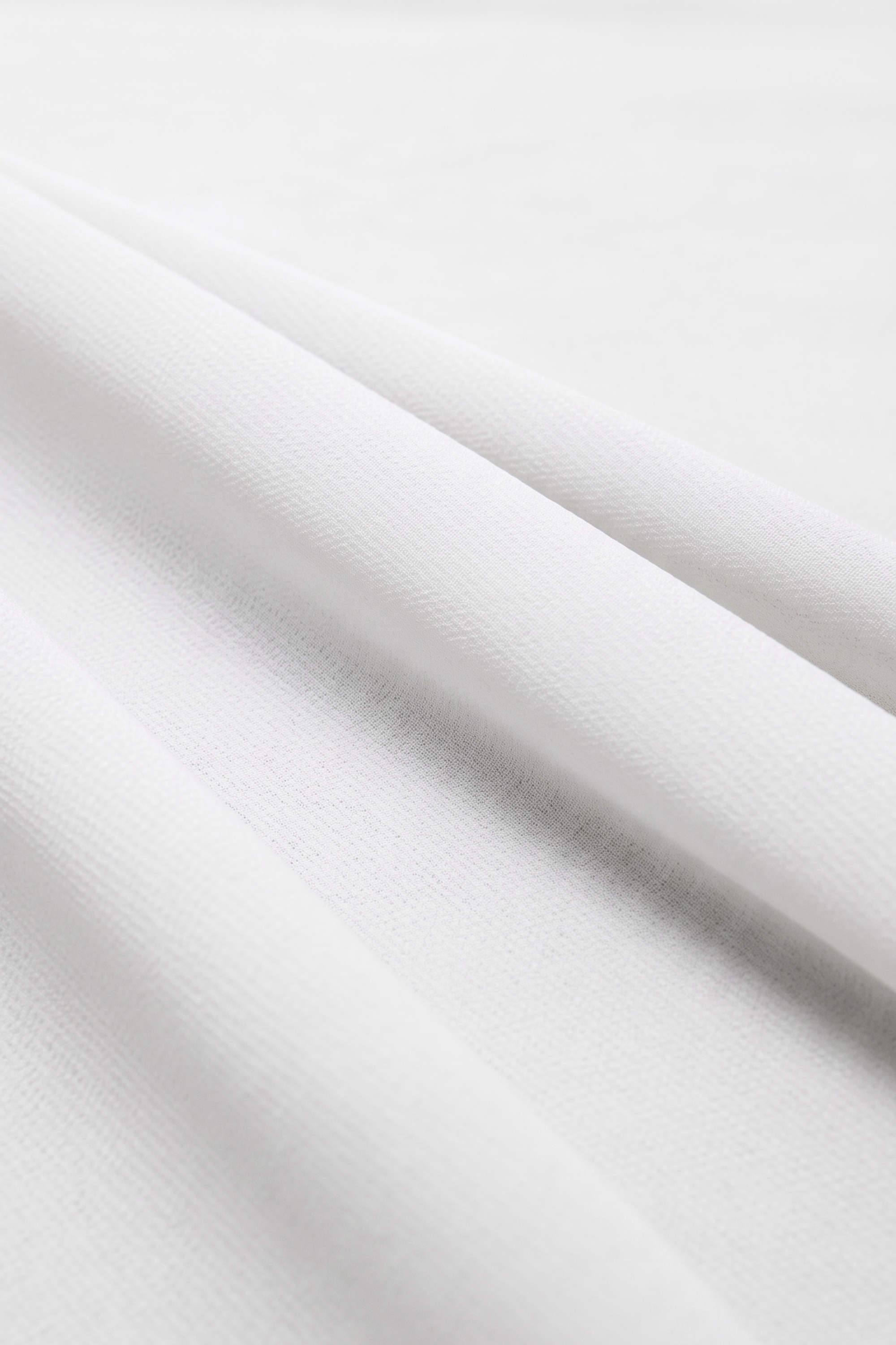 Orchid Opaque Chiffon Hijab ا Pure White