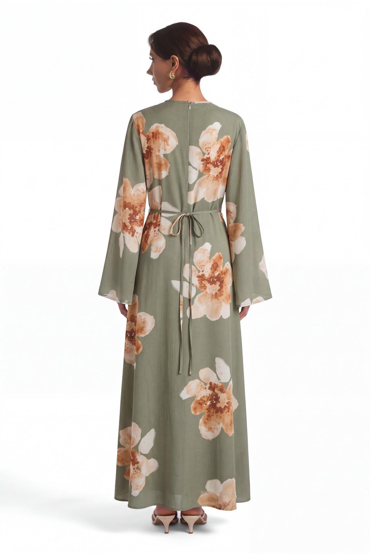 Rosara Dress ا Olive Green