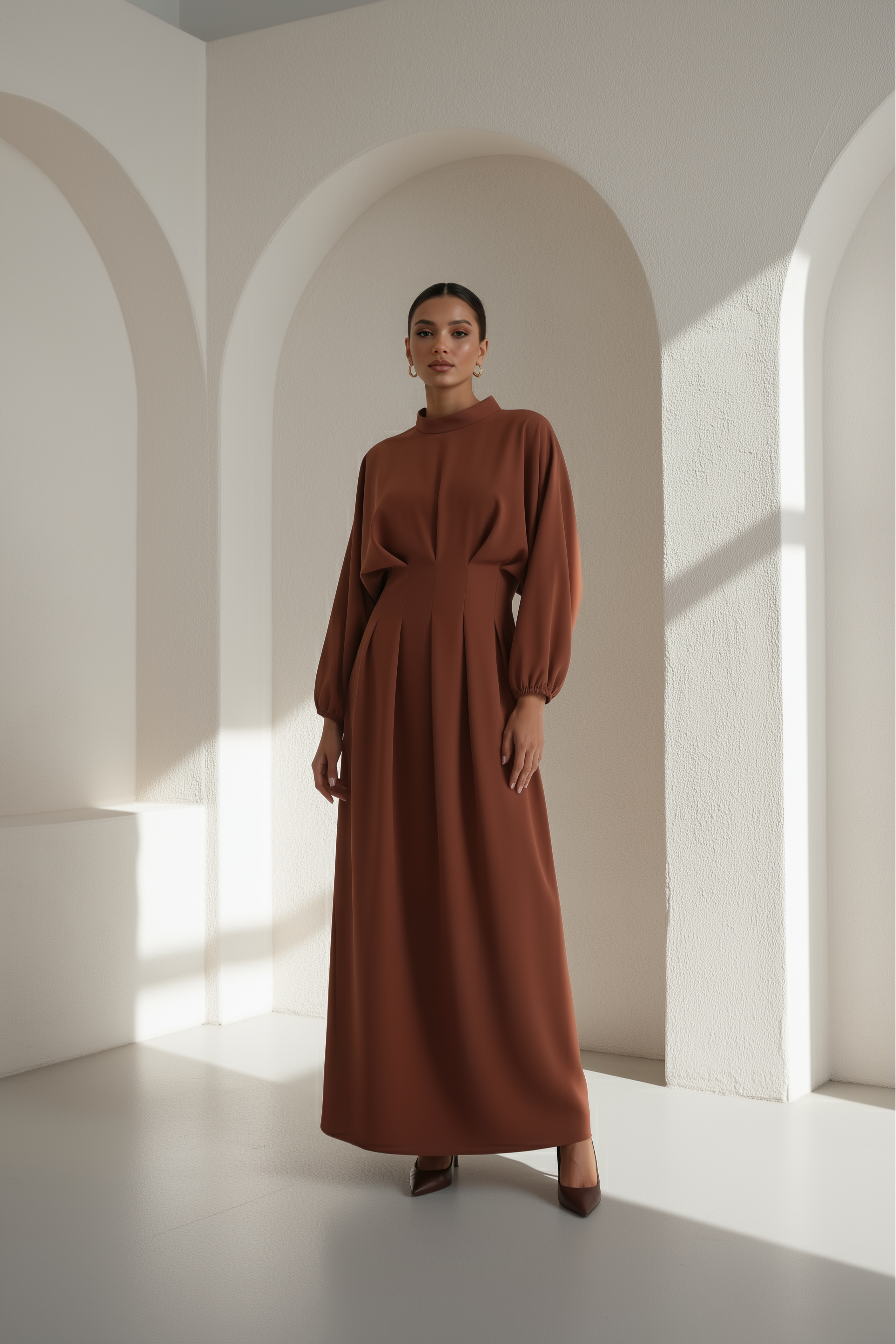 Dahliya Dress ا Rustic Copper