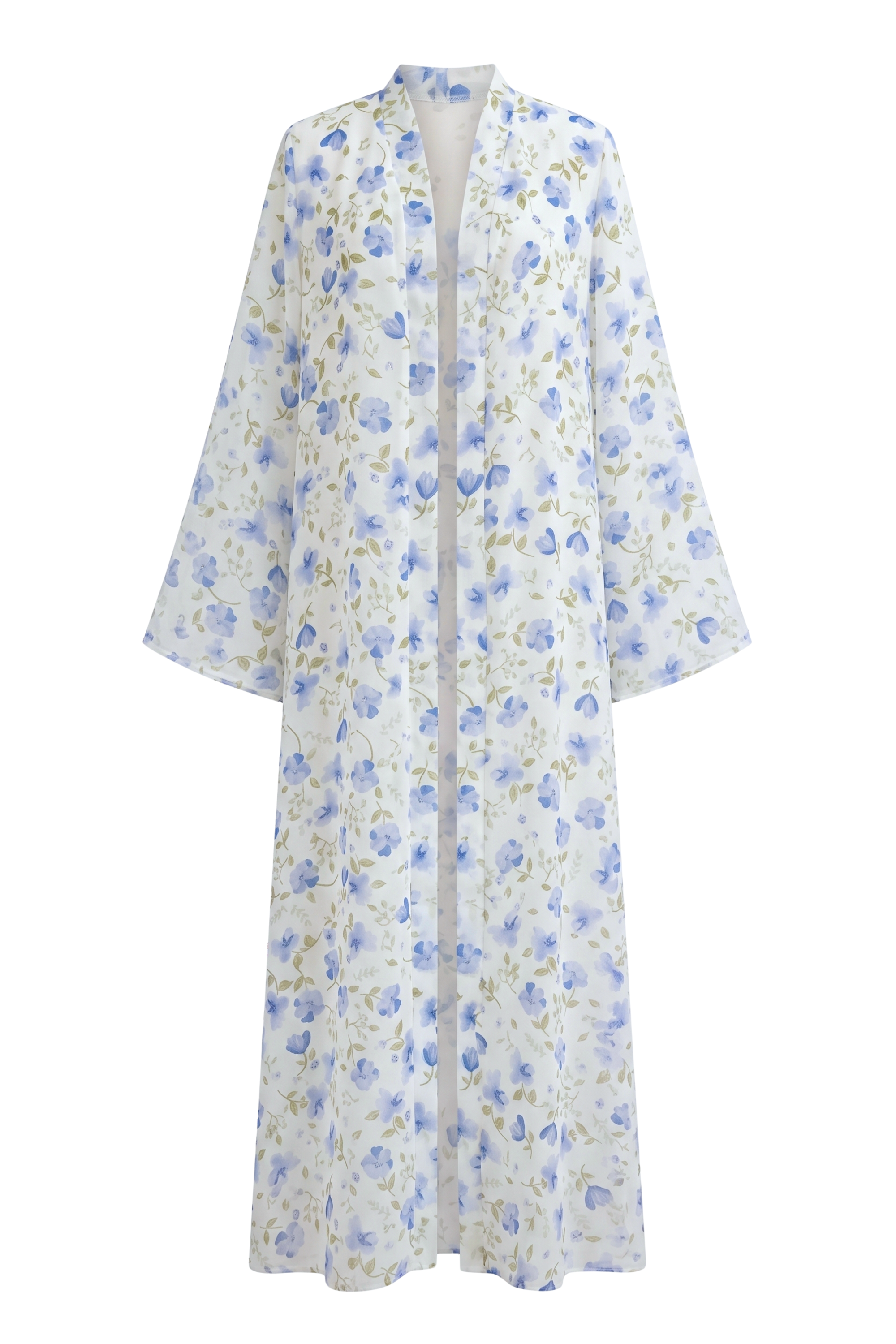Sofia Open Abaya ا Flower Blue
