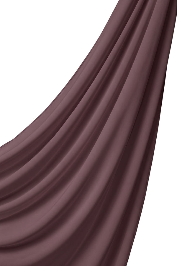 Orchid Opaque Chiffon Hijab ا Soft Burgundy