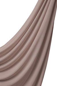 Orchid Opaque Chiffon Hijab ا Subtle Taupe
