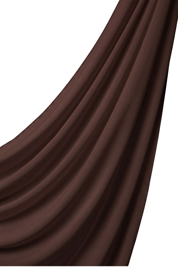 Orchid Opaque Chiffon Hijab ا Walnut Oak