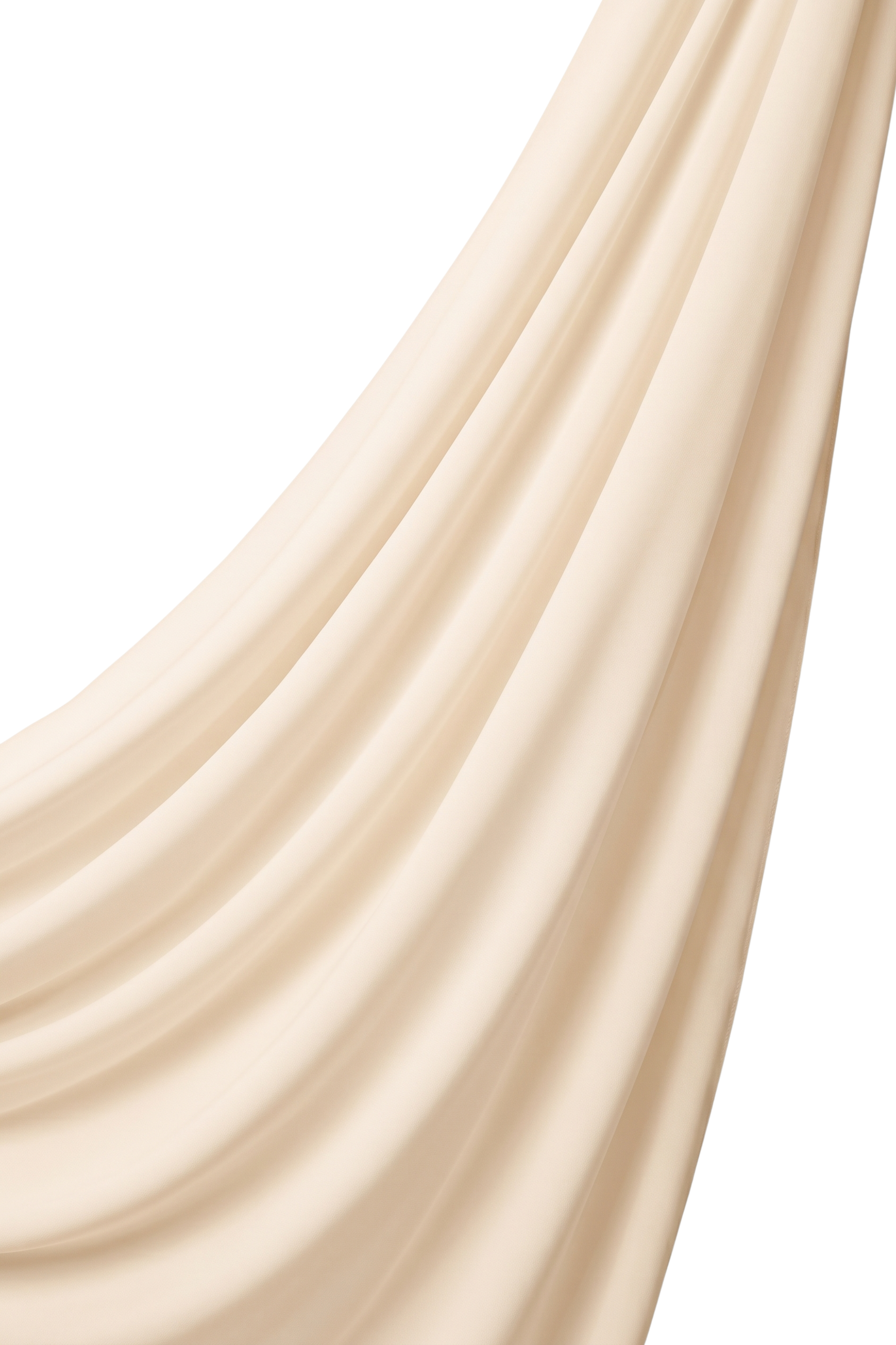 Orchid Opaque Chiffon Hijab ا Warm Ivory
