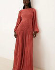 Zinnia Dress ا Vibrant Orange x