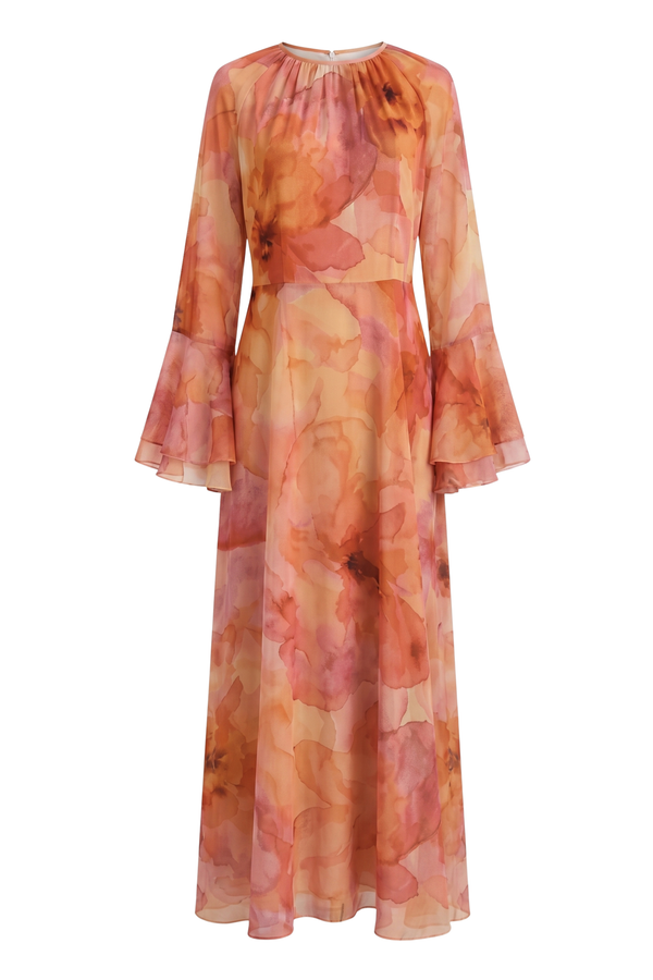 Zahra Dress ا Soft Orange