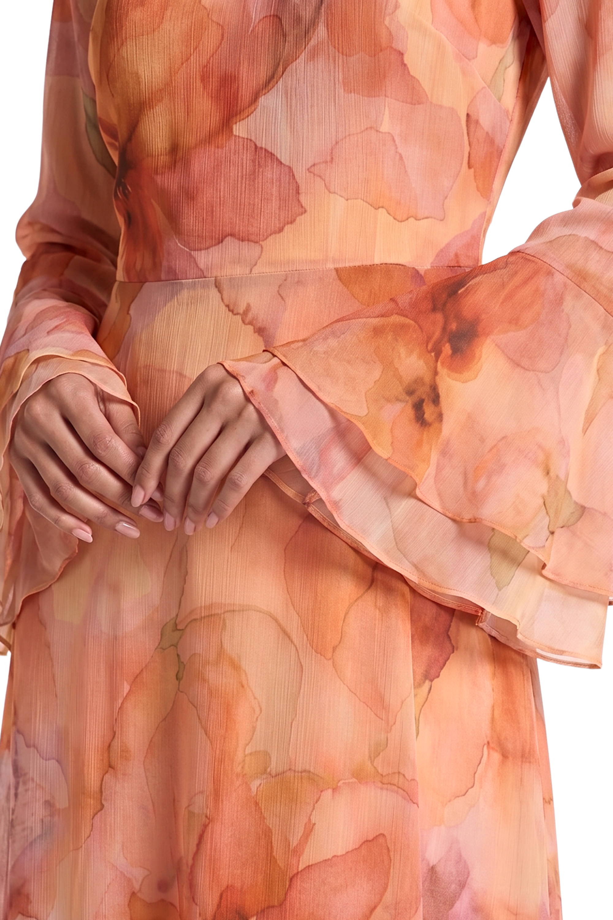 Zahra Dress ا Soft Orange