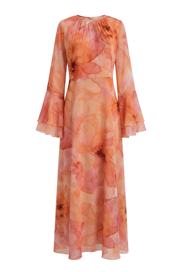 Zahra Dress ا Soft Orange