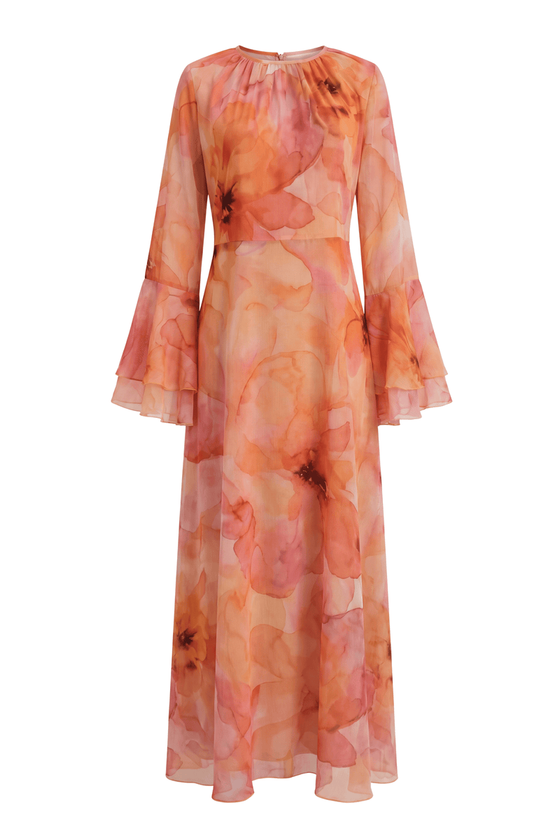 Zahra Dress ا Soft Orange