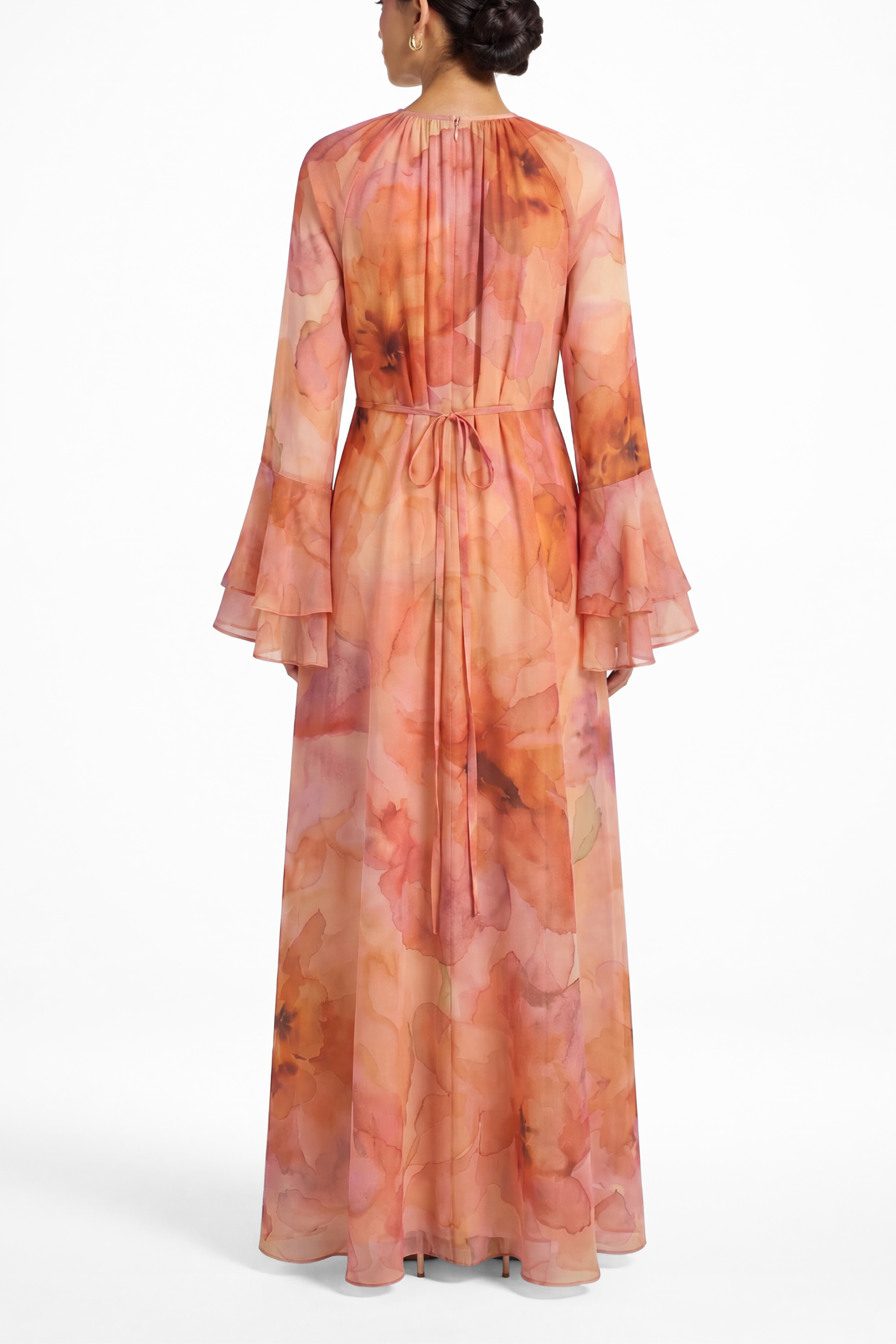 Zahra Dress ا Soft Orange
