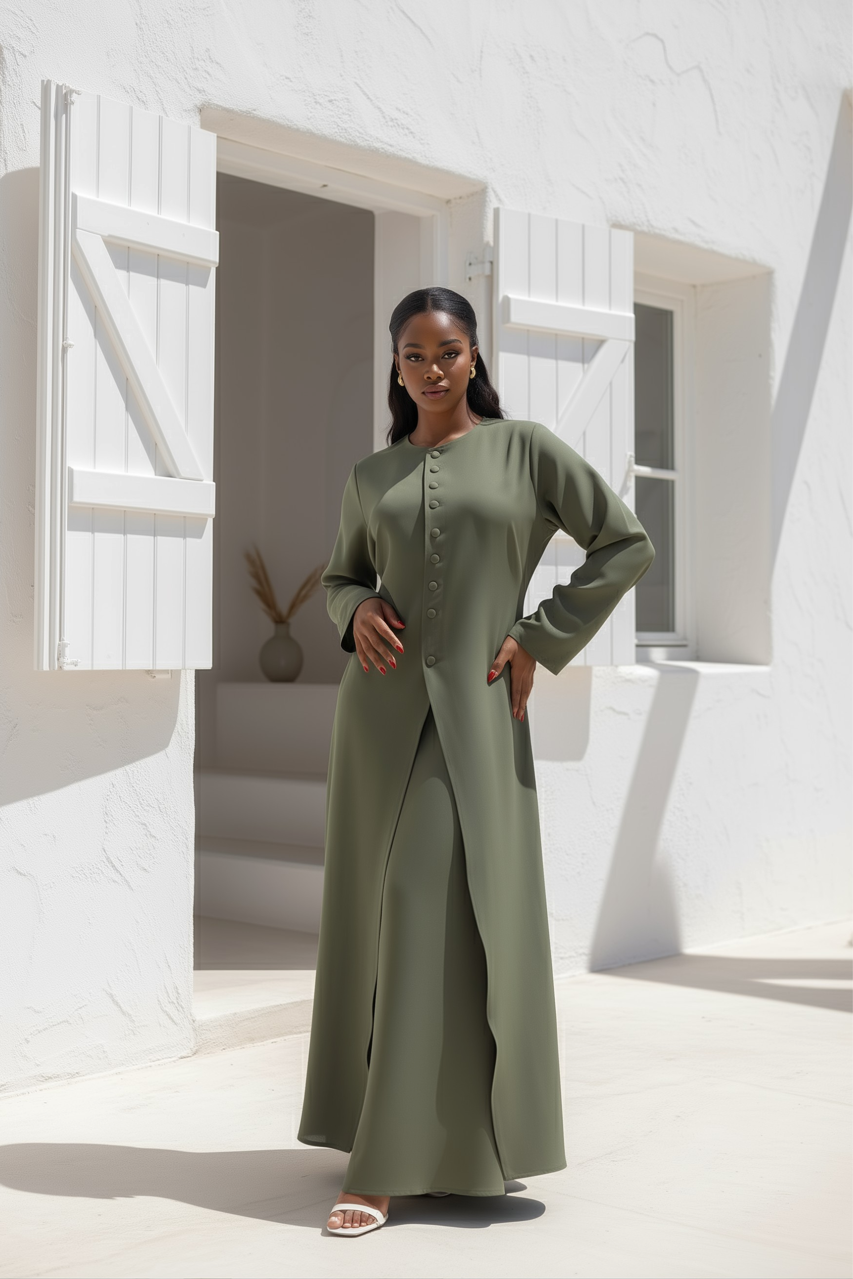 Zara Two Piece ا Olive Green